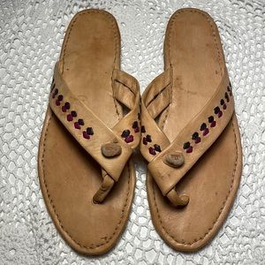 Authentic hand crafted aboriginal sandals
